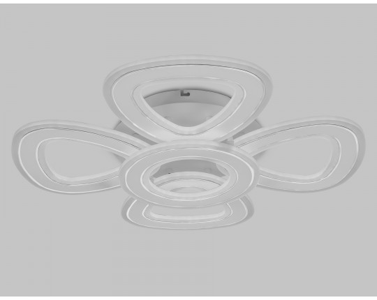 Потолочный светодиодный светильник с пультом FA8925/4+1 WH/CH белый/хром 163W 3000K-6400K 590*590*120 (ПДУ РАДИО 2.4G)