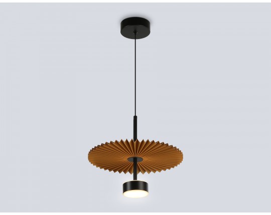  Подвесной светодиодный светильник LH72607 BK/CF черный/кофе 6W 3000K D300*260-1770
