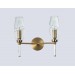  Настенный светильник LH55206/2 BS/CL латунь/прозрачный E14*2 max 40W 330*170*280