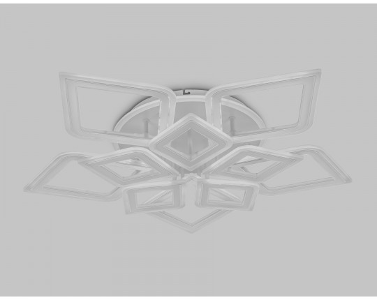  Потолочный светодиодный светильник с пультом FA8914/5+5 WH/CH белый/хром 193W 3000K-6400K 770*740*120 (ПДУ РАДИО 2.4G)