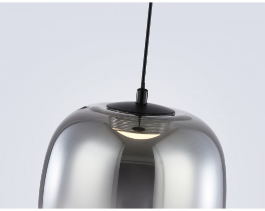  Подвесной светодиодный светильник LH11092 BK/SM черный/дымчатый 4W 3000K D150*170