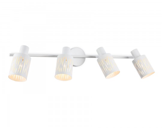  Настенно-потолочный спот в стиле лофт TR8666/4 WH белый E14/4 max 60W 760*100*190