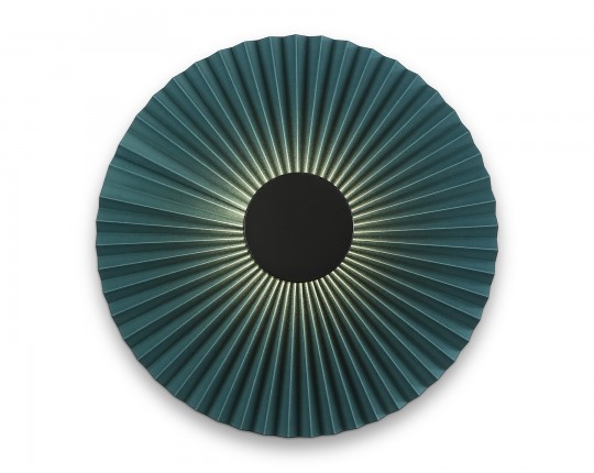  Настенный светодиодный светильник LH72645 BK/DB черный/синий 6W 3000K D300*100