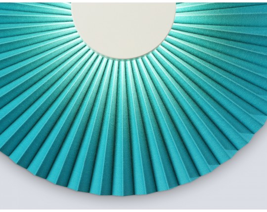  Настенный светодиодный светильник LH72651 WH/GR белый/бирюзовый 6W 3000K D300*100