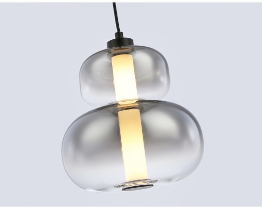  Подвесной светодиодный светильник LH11052 BK/SM черный/дымчатый 12W 3000K D230*265