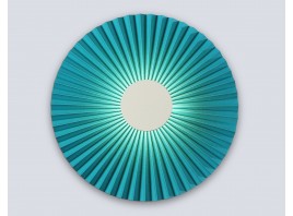  Настенный светодиодный светильник LH72651 WH/GR белый/бирюзовый 6W 3000K D300*100