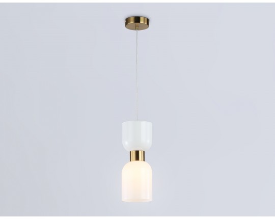  Подвесной светильник LH56091 BS/FR латунь/белый матовый E14 max 60W D120*1500