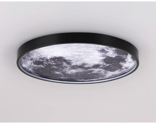  Настенно-потолочный светодиодный светильник FW11112 BK черный 25W LED 3000-6400K D400*38