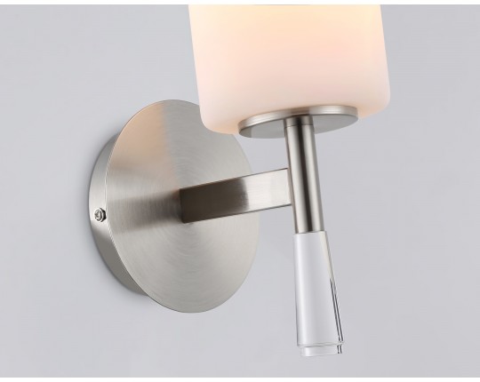  Настенный светильник LH56255 SN/FR никель/белый матовый E27 max 60W 160*120*280