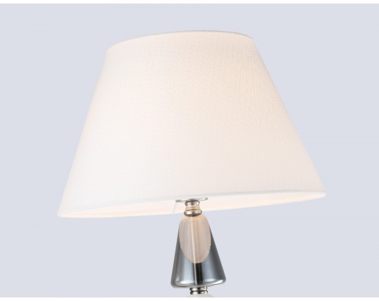  Напольный светильник с абажуром LH75265 SN/FR сатин никель/белый матовый E27 max 60W D360*1560