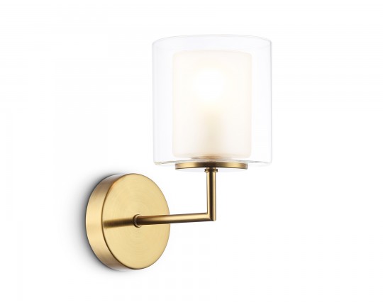  Настенный светильник LH56015 BS/FR латунь/белый матовый E14 max 40W 190*120*220