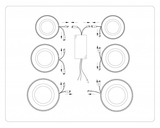 Потолочный светодиодный светильник с пультом FA8874/4+2 WH белый 3000K-6400K 76W 800*570*165 (ПДУ ИК)