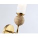  Настенный светильник с мрамором LH53254 BS/FR латунь/белый матовый E14 max 40W 110*100*400