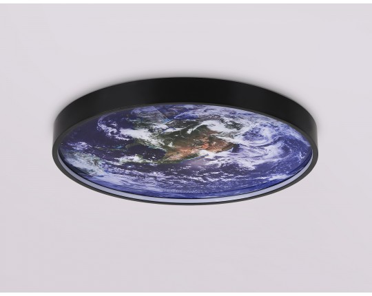  Настенно-потолочный светодиодный светильник FW11131 BK черный 15W LED 3000-6400K D240*38