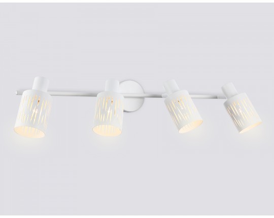  Настенно-потолочный спот в стиле лофт TR8666/4 WH белый E14/4 max 60W 760*100*190