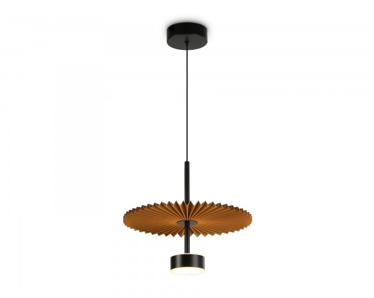  Подвесной светодиодный светильник LH72607 BK/CF черный/кофе 6W 3000K D300*260-1770