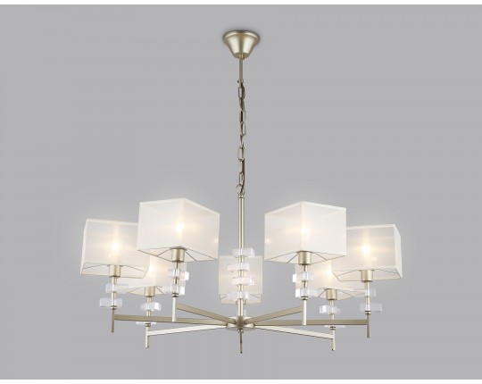  Подвесная люстра с абажурами LH71332/7 CGD золото E14/7 max 40W D*860*850