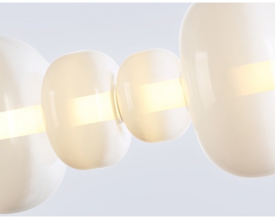  Подвесной светодиодный светильник LH11071 WH/FR белый/белый матовый 36W 3000K 745*230*230