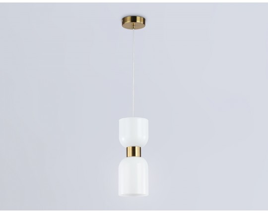  Подвесной светильник LH56091 BS/FR латунь/белый матовый E14 max 60W D120*1500