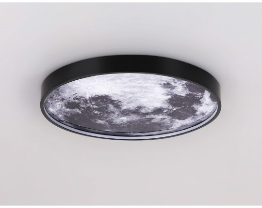  Настенно-потолочный светодиодный светильник FW11110 BK черный 15W LED 3000-6400K D240*38