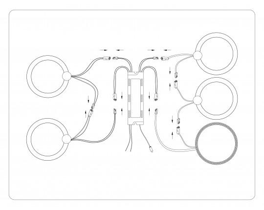  Потолочный светодиодный светильник с пультом FA3808/4 WH белый 3000K-6400K 82W 410*410*90 (ПДУ ИК)
