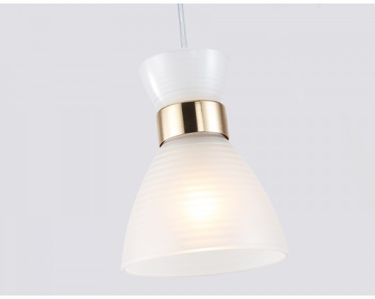  Светильник подвесной со стеклянным плафоном TR3401 FGD золото E27 max 60W D135*1000