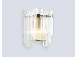  Настенный светильник LH31257/2 BS/CL латунь/прозрачный E14*2 max 40W 220*150*270