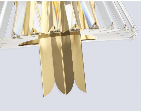  Настенный светильник с хрусталем LH41029/2 BS/CL латунь/прозрачный E14*2 max 40W 310*180*460