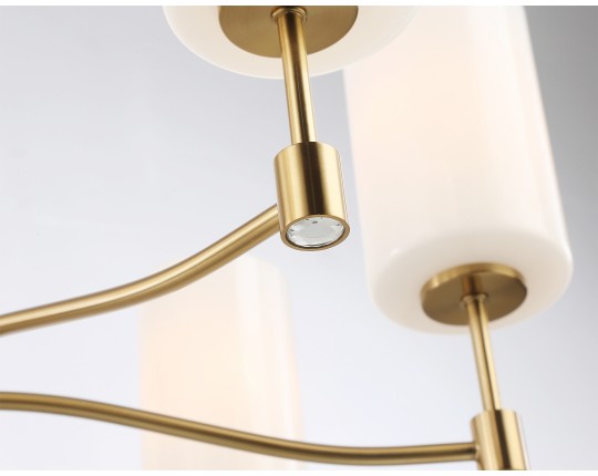  Подвесная люстра LH56053/7 BS/FR латунь/белый матовый E14*7 max 40W D680*950