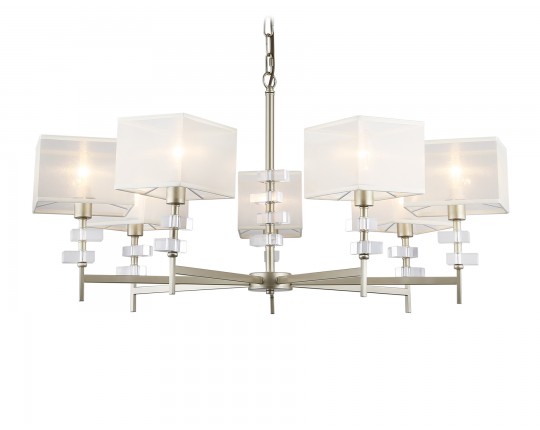  Подвесная люстра с абажурами LH71332/7 CGD золото E14/7 max 40W D*860*850