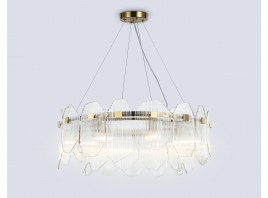  Подвесной светильник LH31253/8 BS/CL латунь/прозрачный E14*8 max 40W D650*270