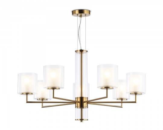  Подвесная люстра LH56013/7 BS/FR латунь/белый матовый E14*7 max 40W D790*1260