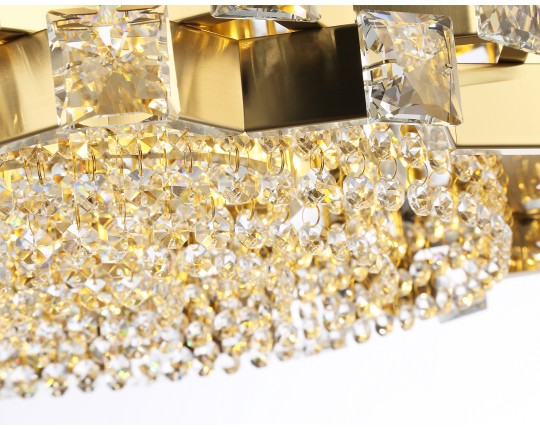  Подвесная люстра с хрусталем LH41003/12 BS/CL латунь/прозрачный E14*12 max 40W D540*290