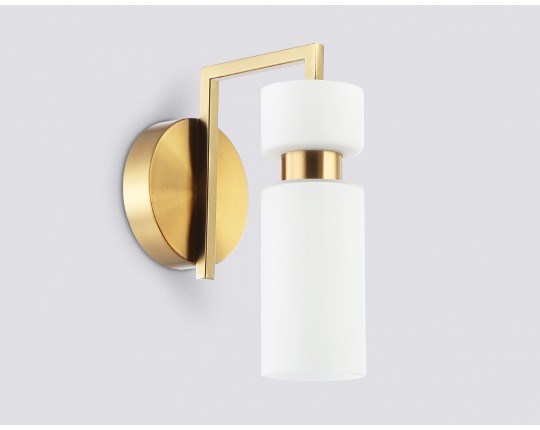  Настенный светильник LH56130 BS/FR латунь/белый матовый E14 max 40W 150*100*210