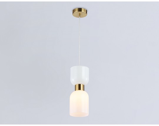  Подвесной светильник LH56091 BS/FR латунь/белый матовый E14 max 60W D120*1500