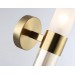  Настенный светильник LH55116 BS/FR/TI латунь/белый матовый/янтарь E14 max 40W 130*100*225