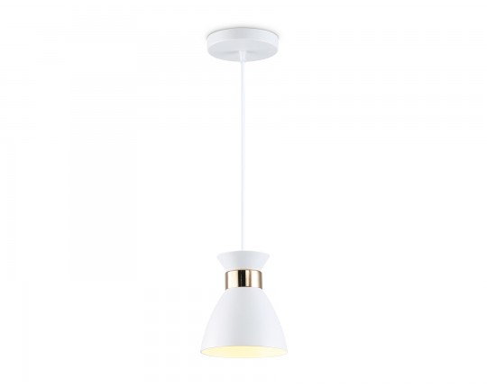  Светильник подвесной в стиле лофт TR8465 WH/FGD белый/золото E27 max 60W D130*1000