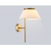  Настенный светильник с абажуром LH72475 BS/WH латунь/белый Е14 max 40W 300*260*400