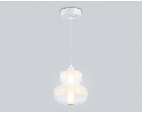  Подвесной светодиодный светильник LH11051 WH/FR белый/белый матовый 12W 3000K D230*265