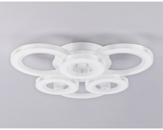  Потолочный светодиодный светильник с пультом FA8872/3+3 WH белый 3000K-6400K 63W 550*510*125 (ПДУ ИК)