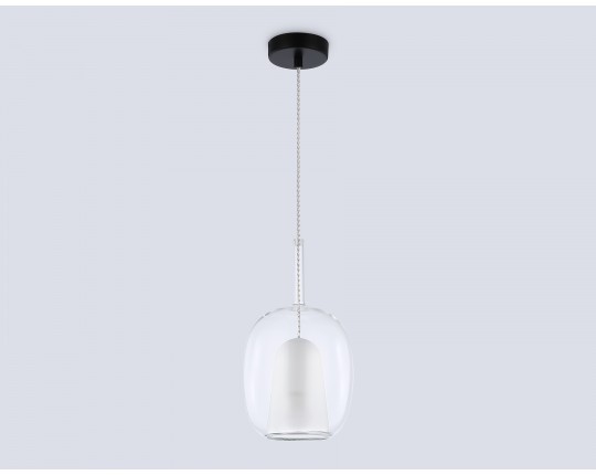  Подвесной светильник LH11121 BK/WH/CL черный/белый/прозрачный E27 max 60W D175*310