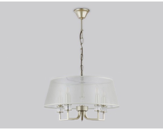  Подвесная люстра с абажуром LH71211/5 CGD золото E14/5 max 40W D500*700