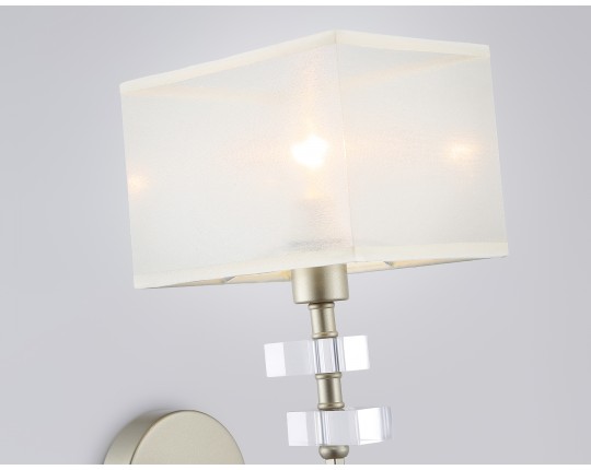  Настенный светильник с абажуром LH71335 CGD золото E14 max 40W 240*130*300