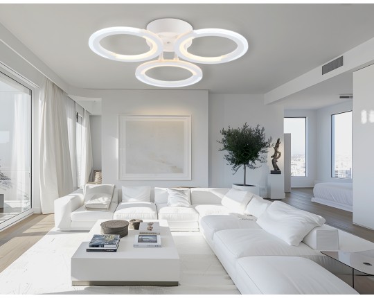  Светильник светодиодный потолочный FA8942/3 WH белый 32W 3000-6000K D420*95 (ПДУ ИК)