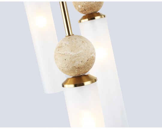  Подвесной светильник LH53259/5 BS/FR латунь/белый матовый E14*5 max 40W D330*1200