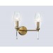  Настенный светильник LH55206/2 BS/CL латунь/прозрачный E14*2 max 40W 330*170*280