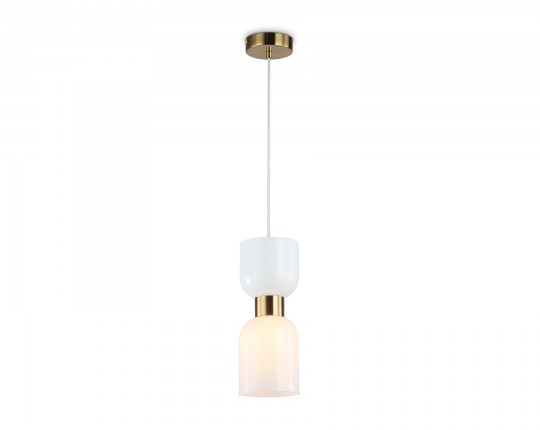  Подвесной светильник LH56091 BS/FR латунь/белый матовый E14 max 60W D120*1500