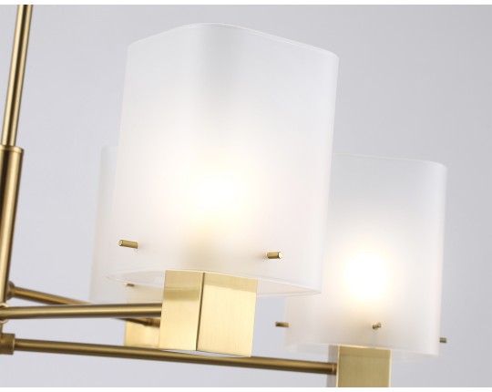  Подвесная люстра LH57031/6 BS/SM латунь/дымчатый E14/6 max 40W D690*690