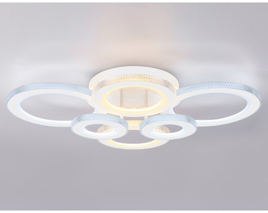  Потолочный светодиодный светильник с пультом FA8874/4+2 WH белый 3000K-6400K 76W 800*570*165 (ПДУ ИК)