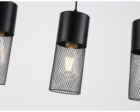  Светильник подвесной TR8501/3 BK черный E27/3 max 60W 550*100*1000